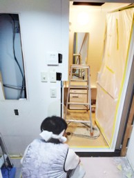 頭の真上からシャワーをたっぷり浴びて気分爽快♪　目黒区M様邸